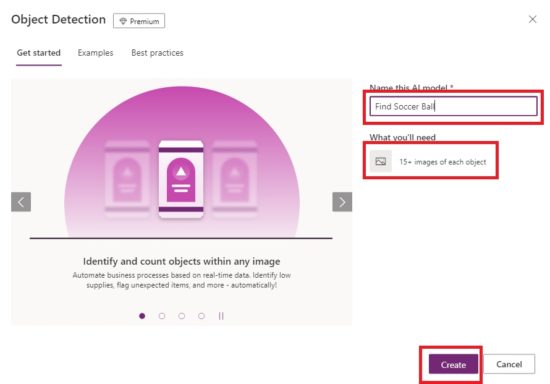 Train Object Detection using AI Builder