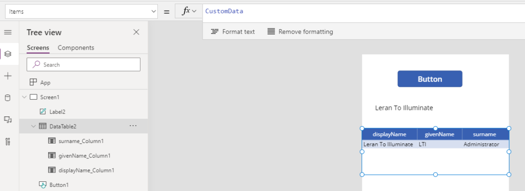 Use Custom Connector in PowerApps