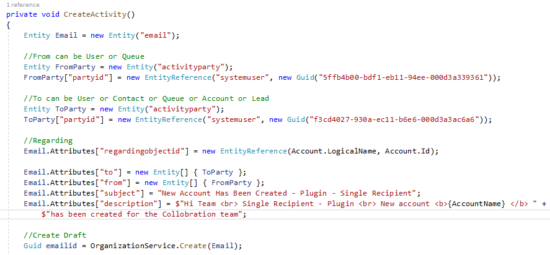 Create Email Activity Plugin vs Power Automate Part 1
