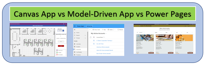 difference-between-canvas-app-vs-model-driven-app-vs-power-pages